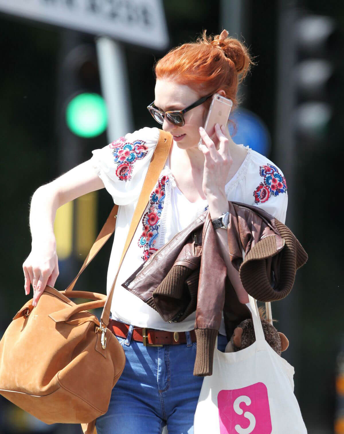 Eleanor Tomlinson Out and About in London