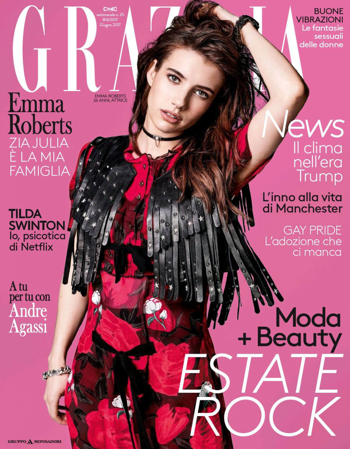 Emma Roberts in Grazia Magazine, Italy June 2017