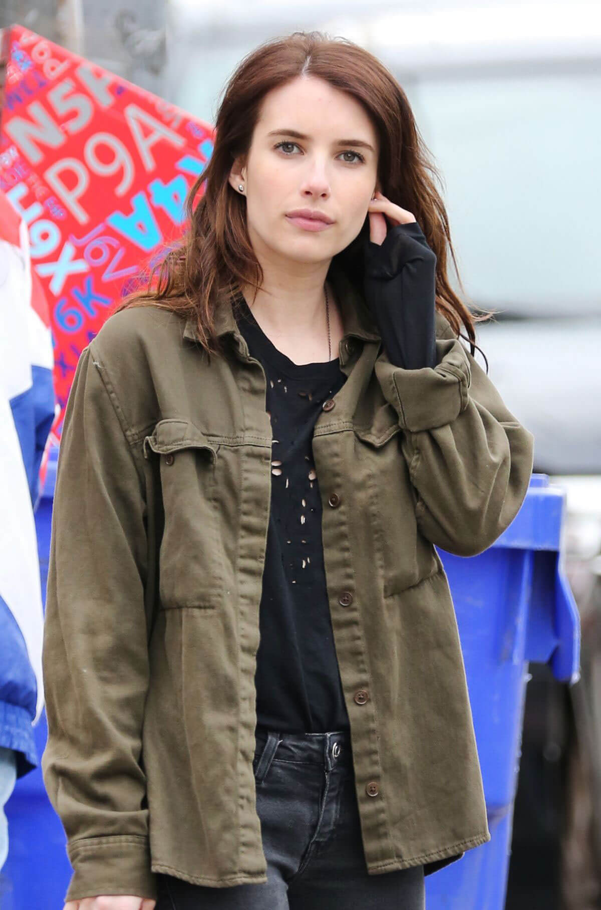 Emma Roberts on the Set of Little Italy in Toronto