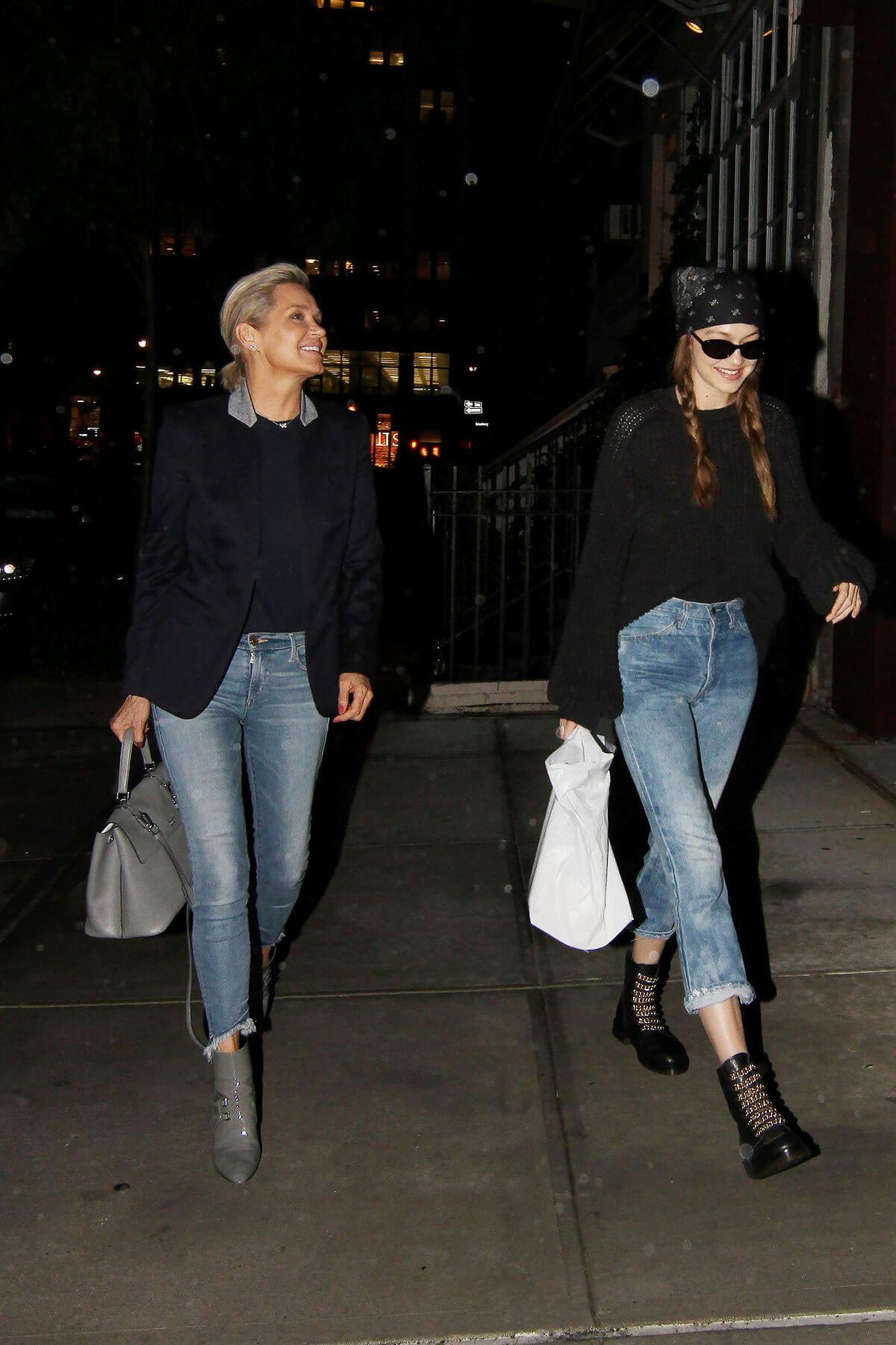 Gigi Hadid and Yolanda Hadid Night Out in New York