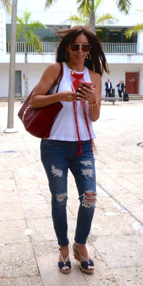 Giselle Blondet Arrives at Airport in San Juan 6
