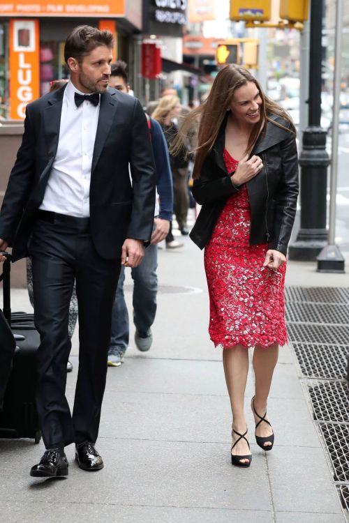 Hilary Swank at Emmy Rossum