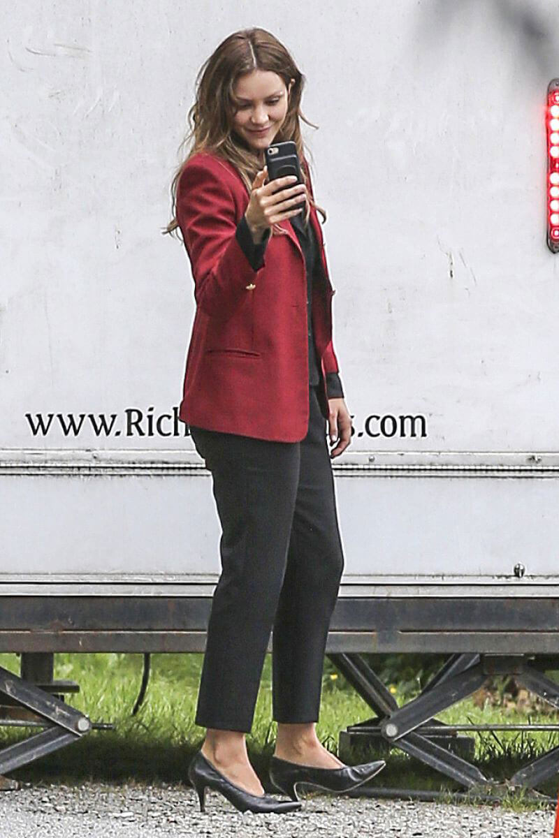 Katharine McPhee on the Set of The Lost Wife of Robert Durst in Vancouver