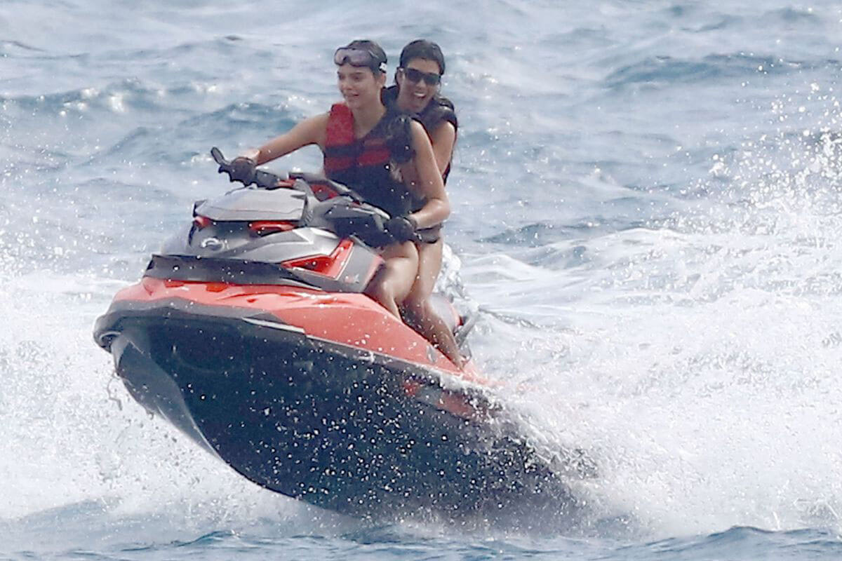 Kendall Jenner at Jet Ski Having Fun in Antibes