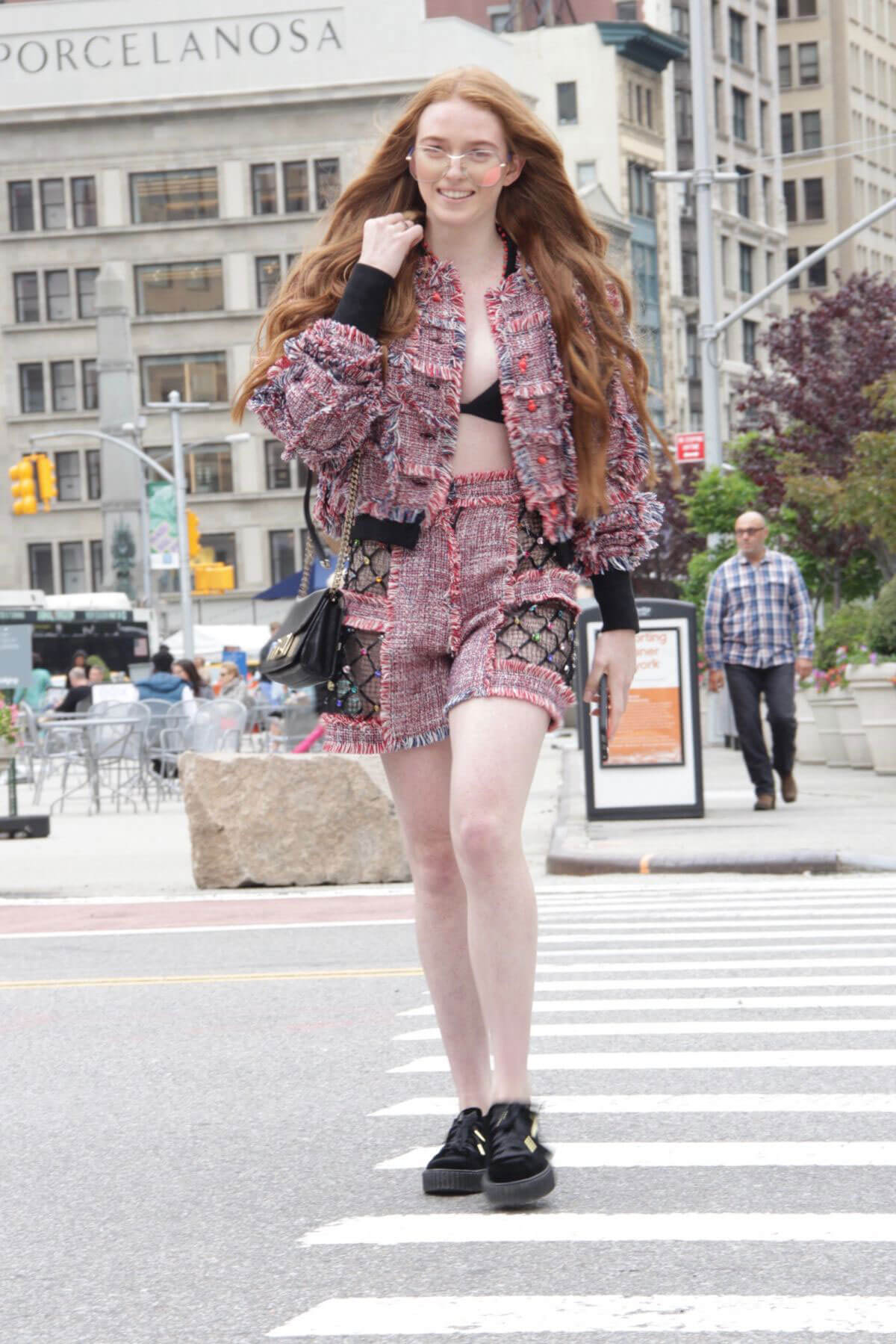 Larsen Thompson Out and About in New York