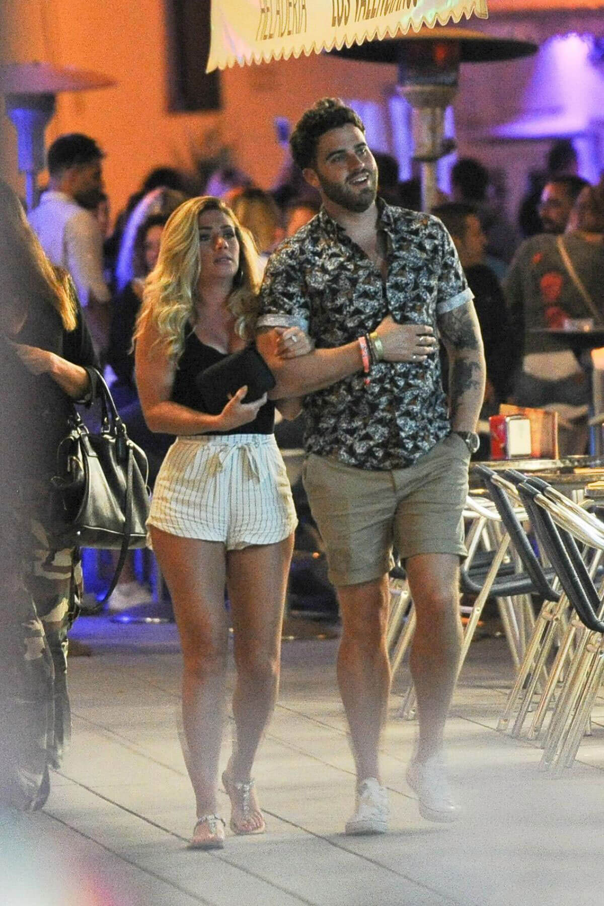 Nikki Sanderson Night Out in Ibiza