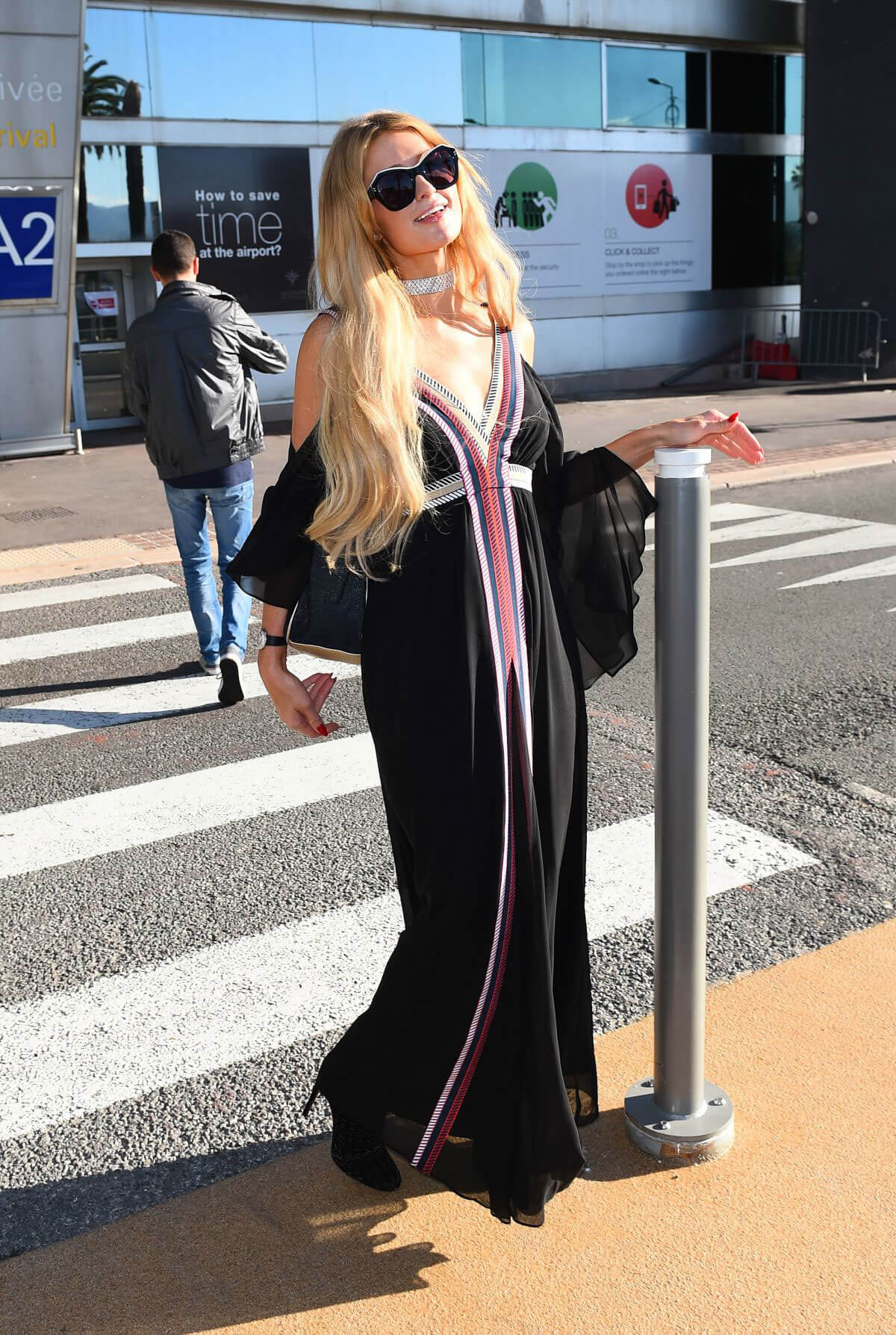 Paris Hilton Arrives in Nice