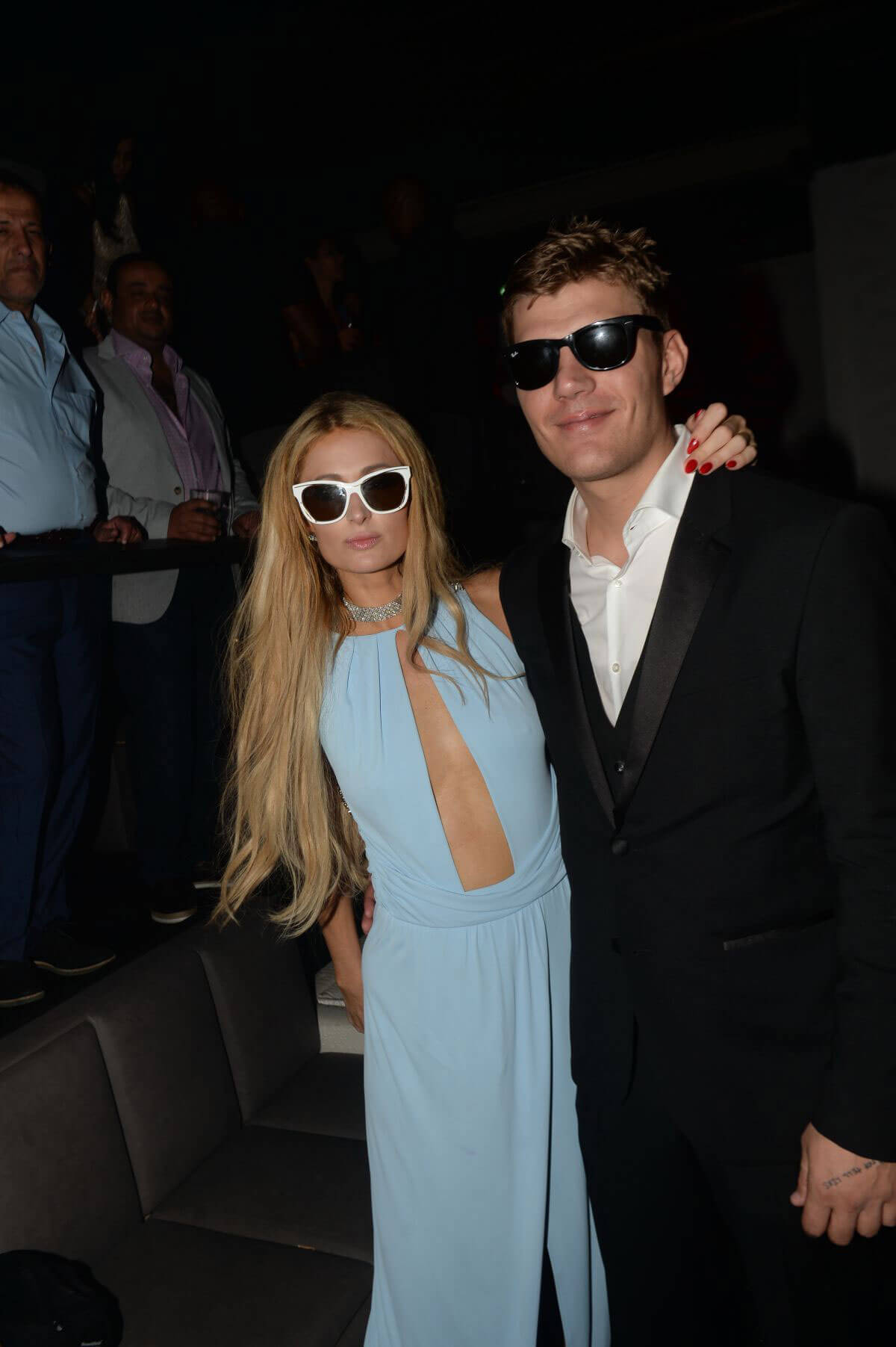 Paris Hilton and Chris Zylka at Akon Concert in Cannes