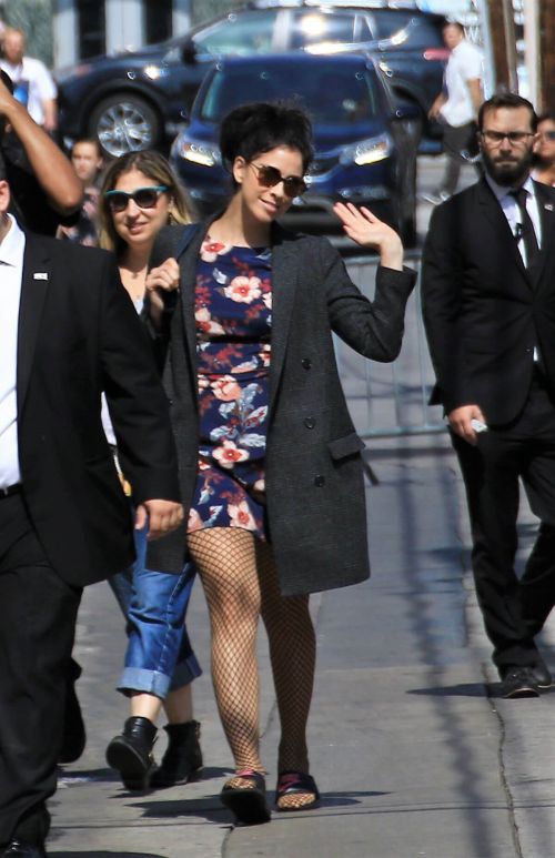 Sarah Silverman Arrives at Jimmy Kimmel Live in Hollywood 3