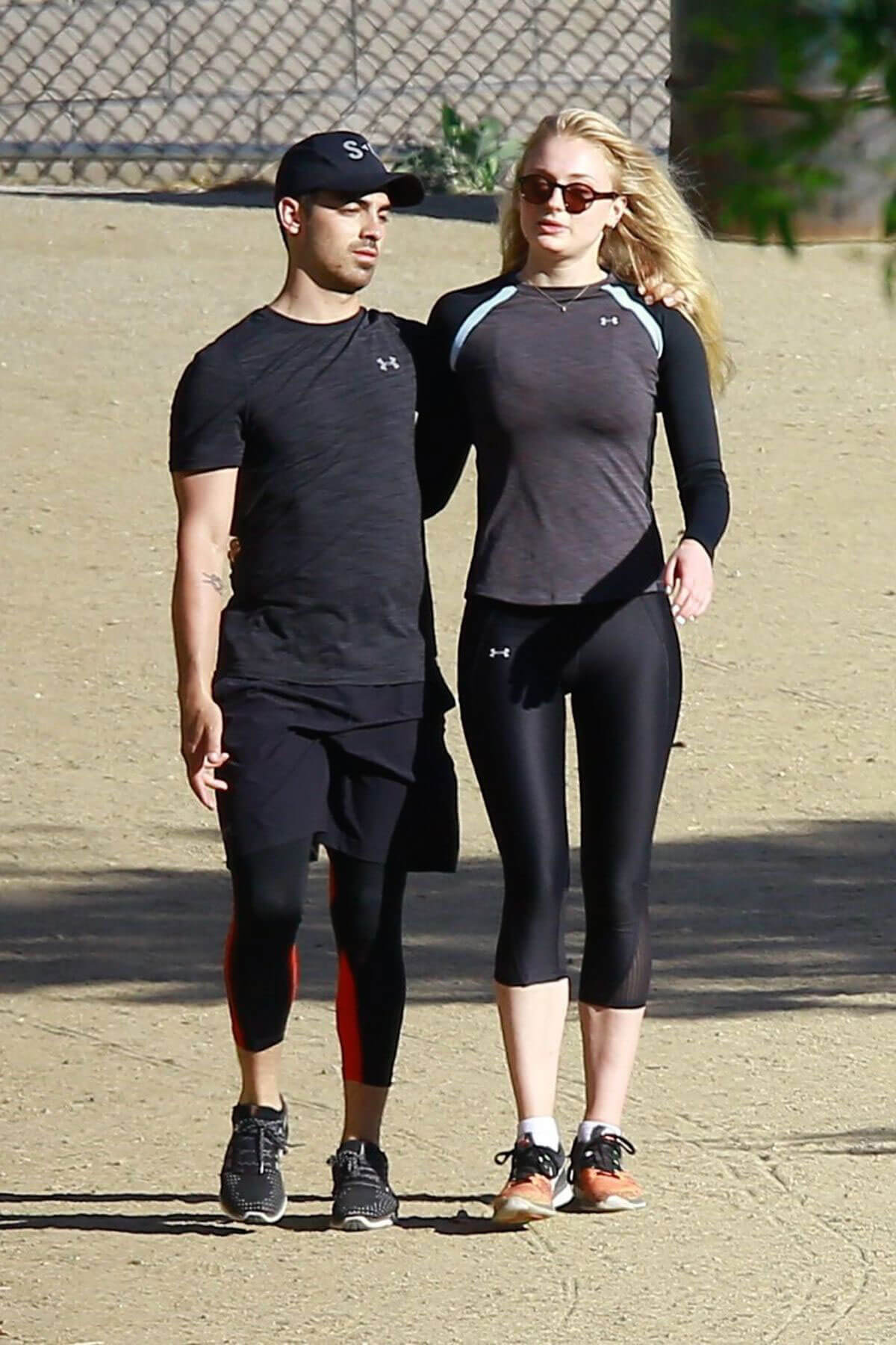 Sophie Turner and Joe Jonas Out Hiking at Runyon Canyon Park in Hollywood Hills