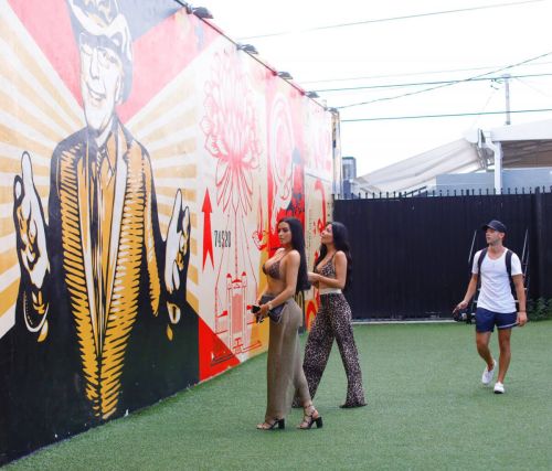 Abigail Ratchford and Gemma Lee Farrell Filming at Wynwood Walls in Los Angeles 1