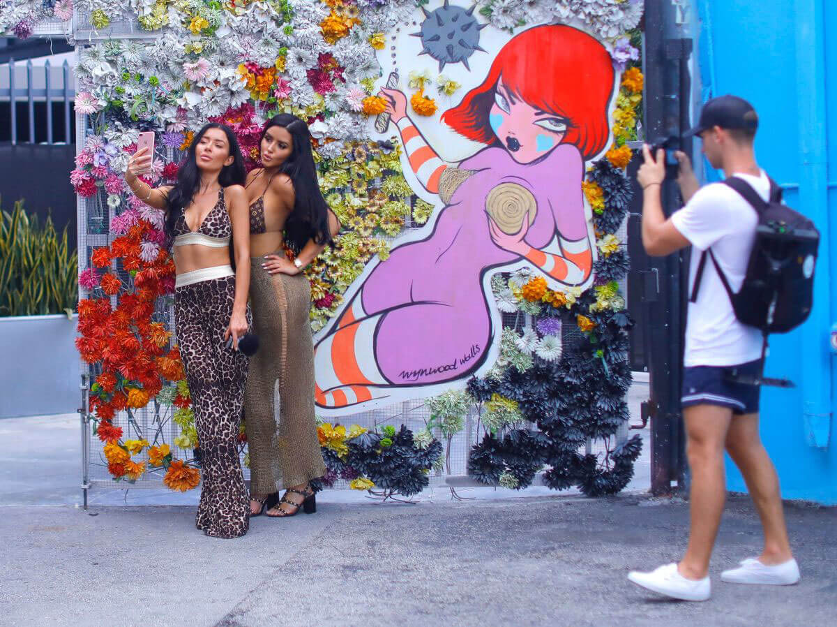 Abigail Ratchford and Gemma Lee Farrell Filming at Wynwood Walls in Los Angeles 3