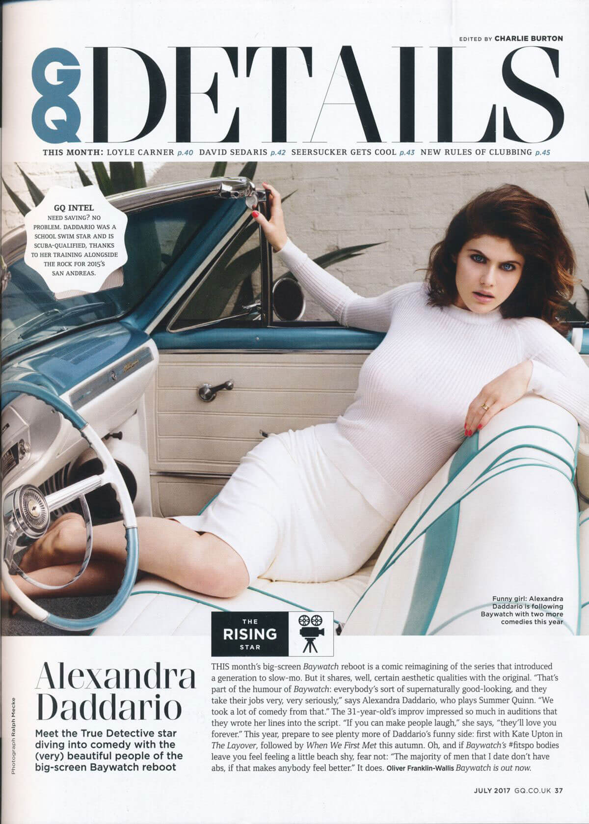 Alexandra Daddario Photoshoot in GQ Magazine, UK July 2017