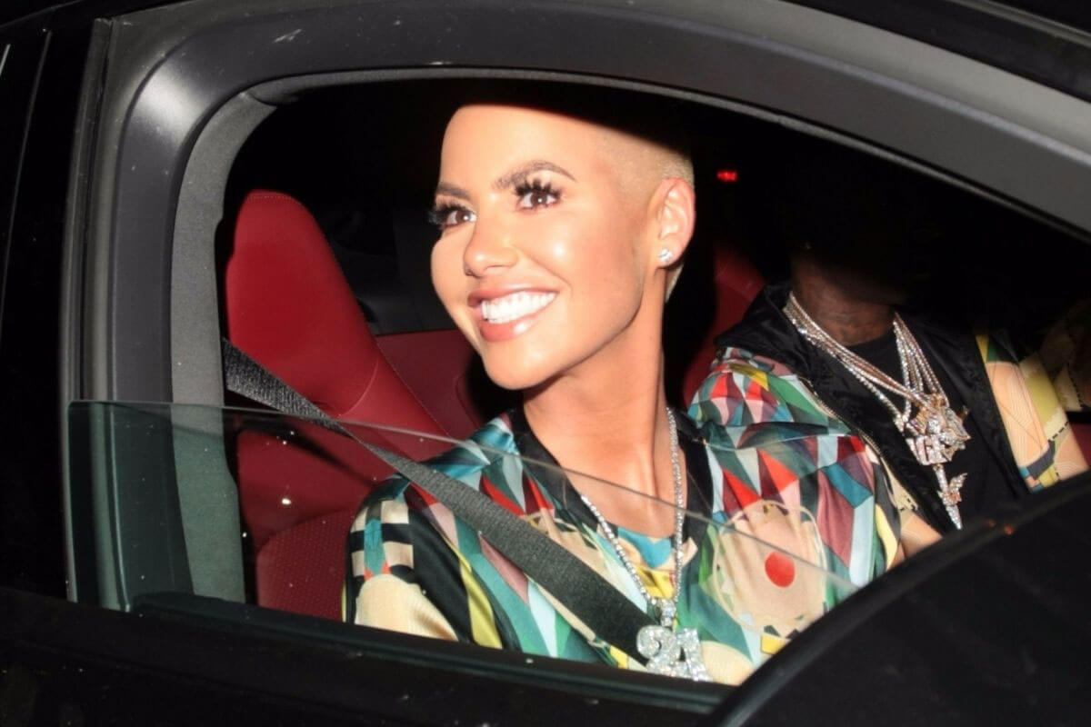 Amber Rose Stills Leaves Peppermint Club in West Hollywood