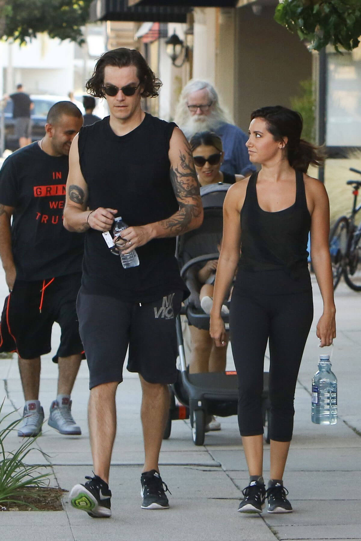 Ashley Tisdale and Christopher French Heading to a Gym in Studio City Photos
