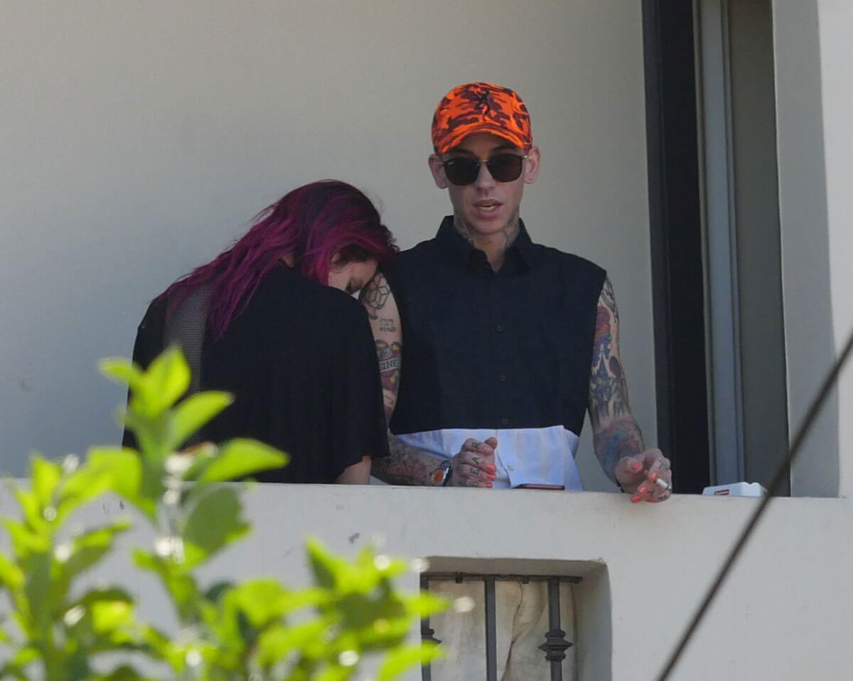 Bella Thorne and Her Boyfriend Rapper Blackbear on the Balcony of Their Hotel in Los Angeles 10