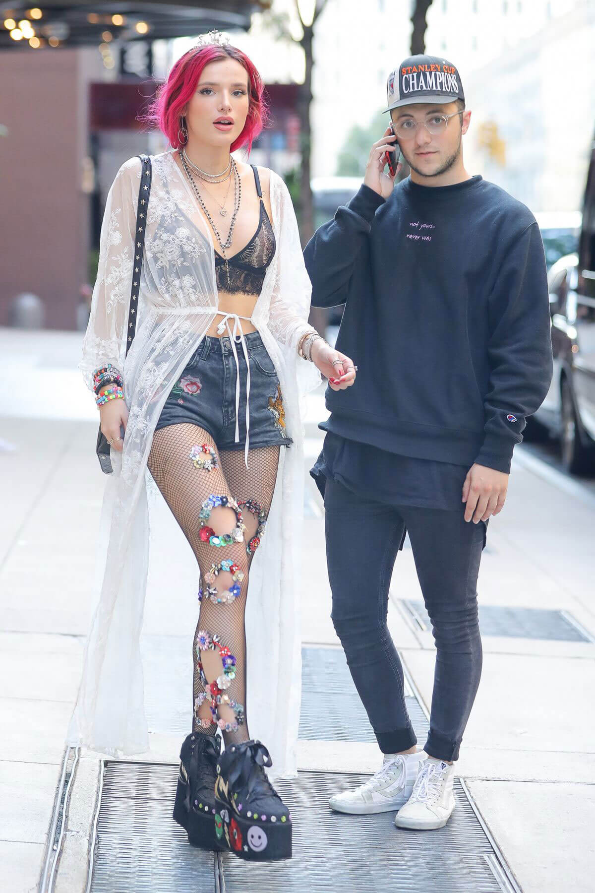 Bella Thorne and Prince Fox Stills Out in New York 10