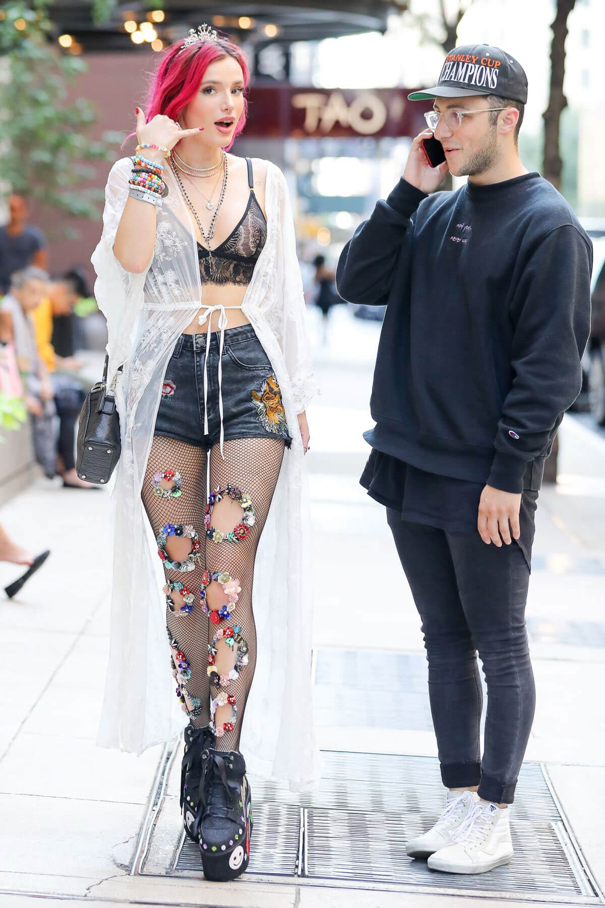 Bella Thorne and Prince Fox Stills Out in New York 11