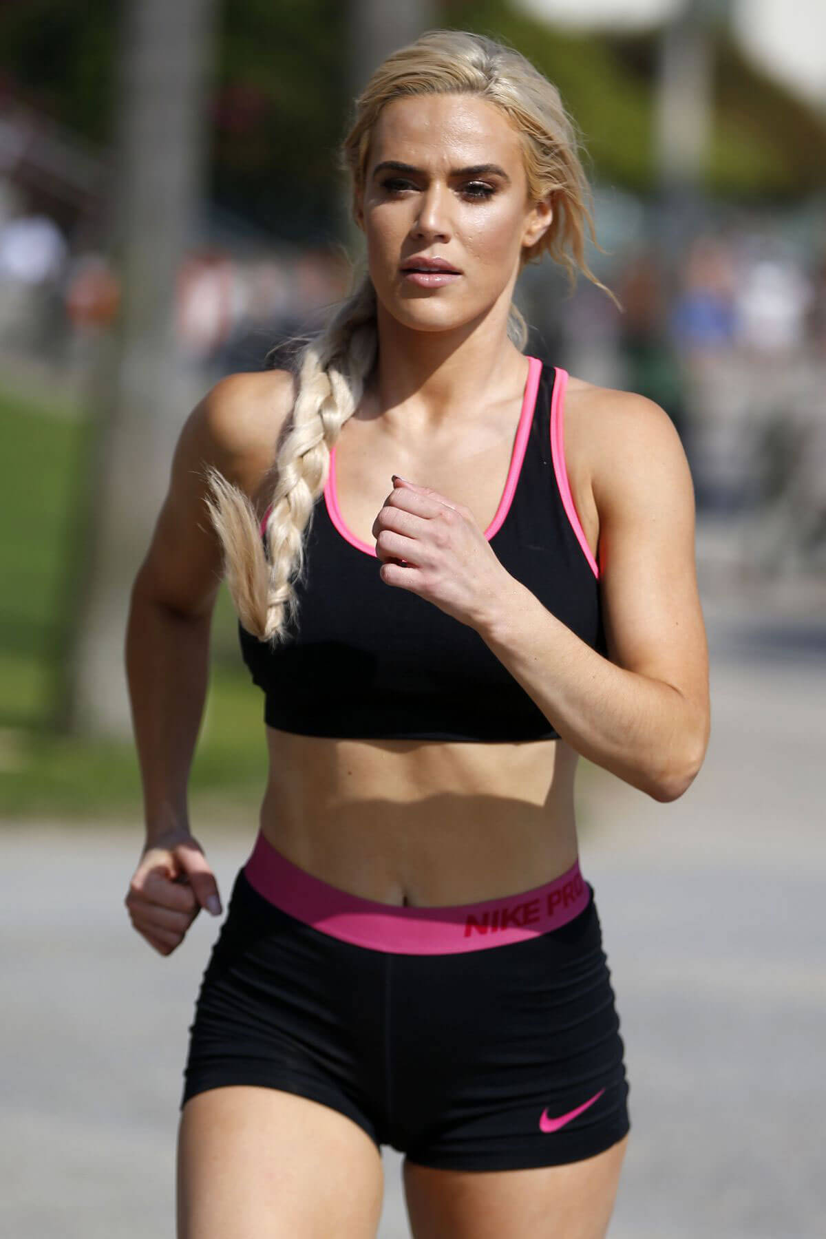 C.J. Perry Lana Stills Workout Venice Beach California