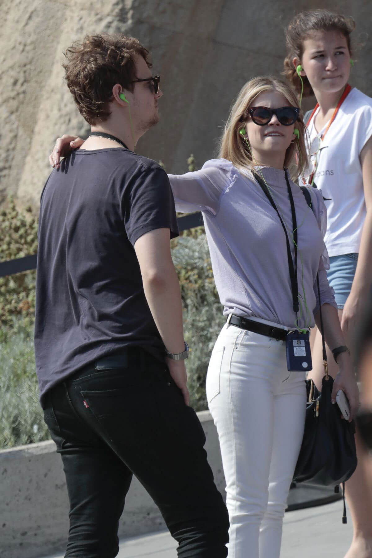 Carlson Young Stills Out with Her Husband in Barcelona