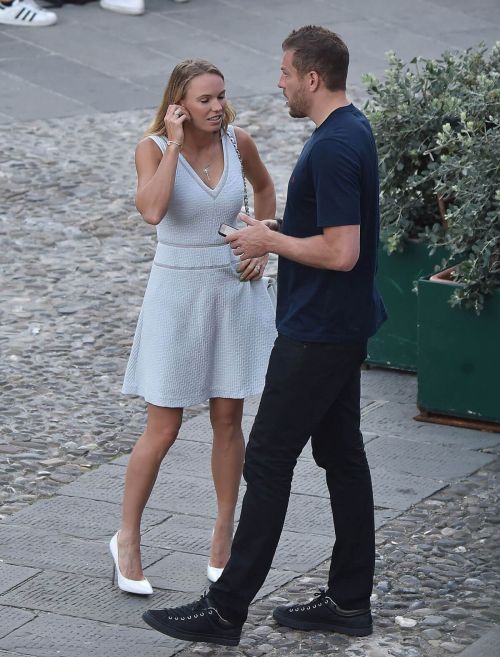 Caroline Wozniacki Stills on Vacation in Italy