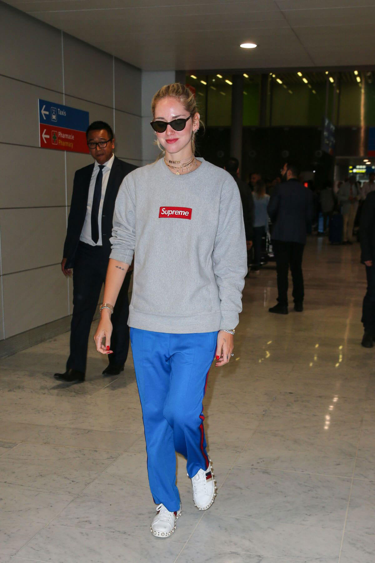 Chiara Feragni Stills at Charles de Gaulle International Airport Paris