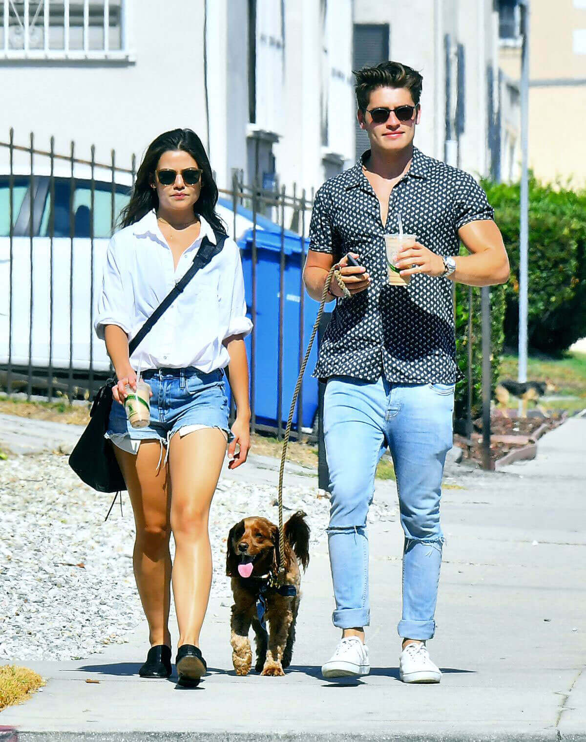 Danielle Campbell and Gregg Sulkin Stills Out in Los Angeles