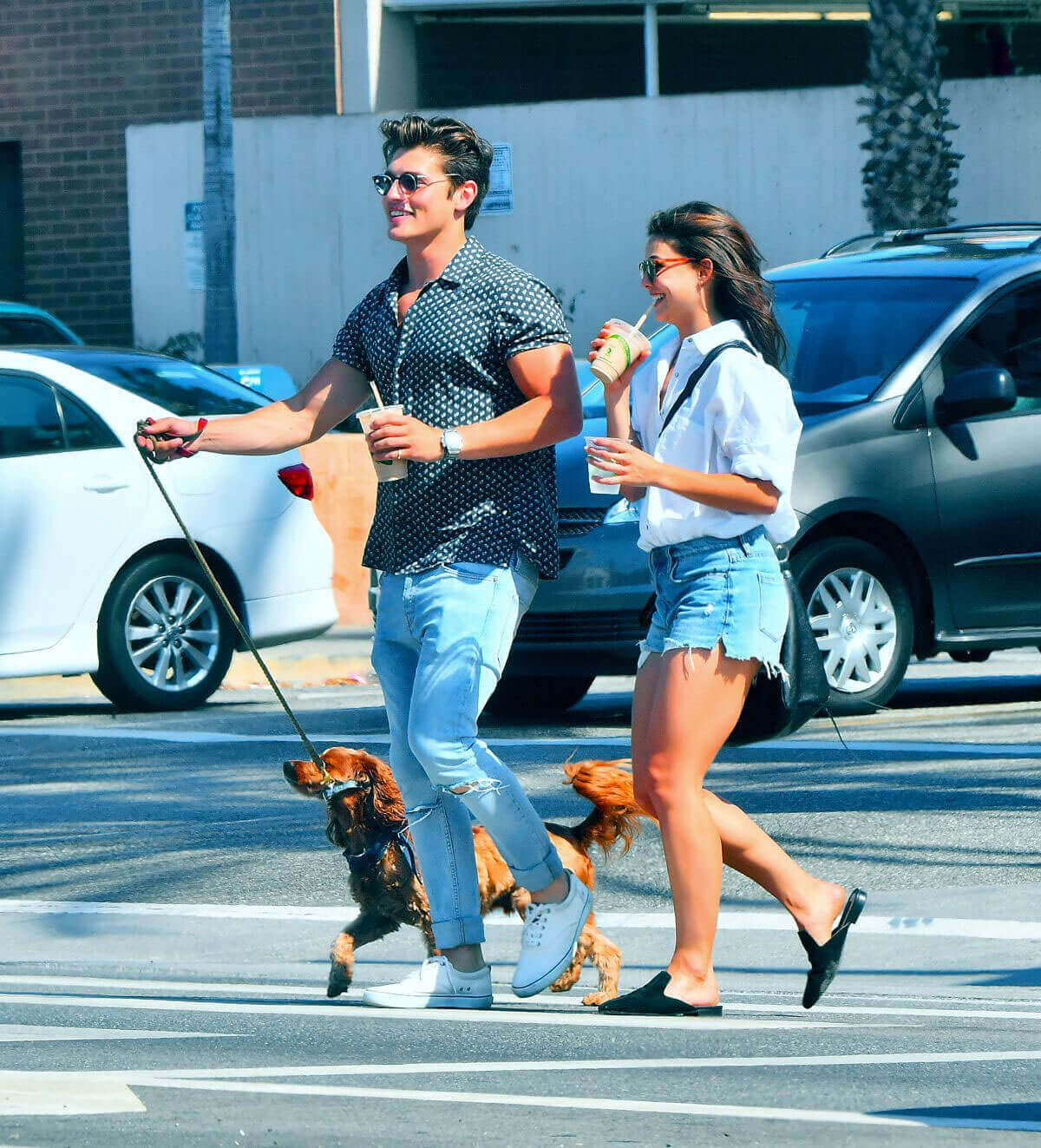 Danielle Campbell and Gregg Sulkin Stills Out in Los Angeles 5