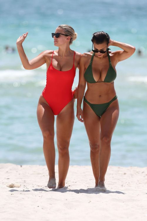 Devin Brugman and Natasha Oakley Stills in Biknis on the Beach in Miami 2