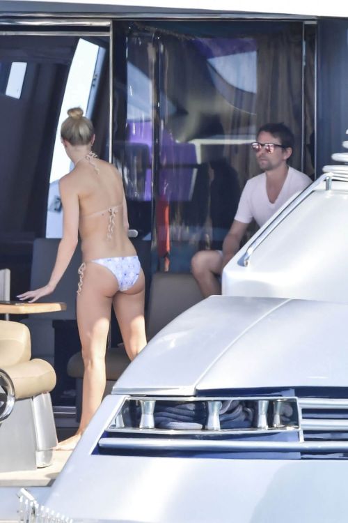 Elle Evans Stills in Bikini at a Yacht in St. Tropez 10