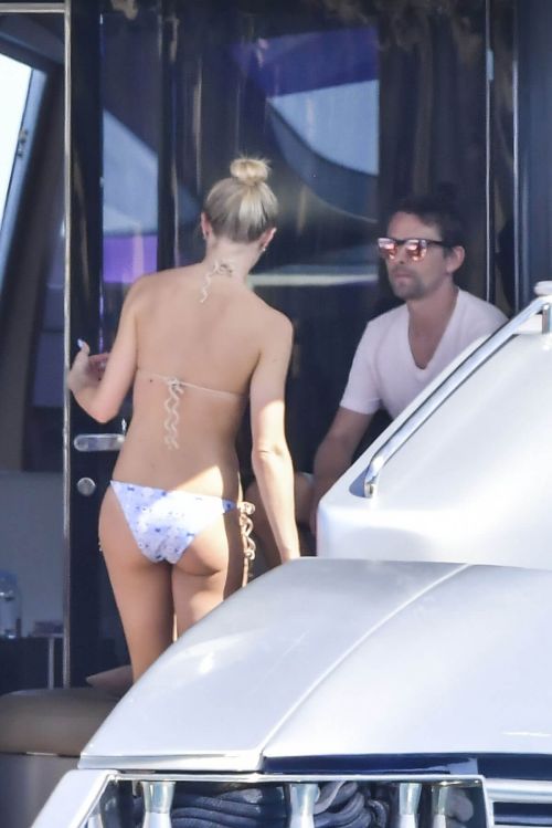 Elle Evans Stills in Bikini at a Yacht in St. Tropez 11