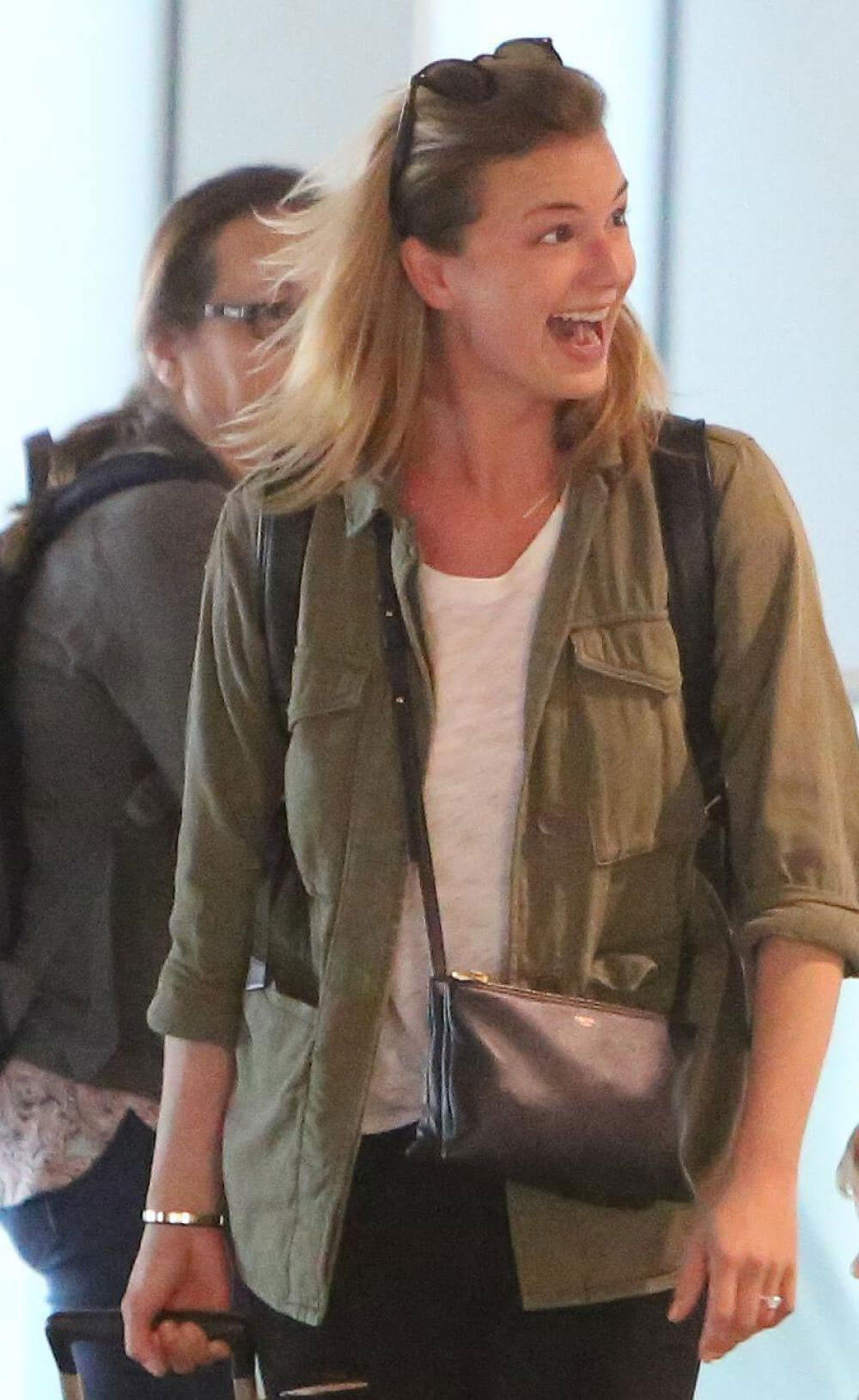 Emily VanCamp Stills at Toronto Airport