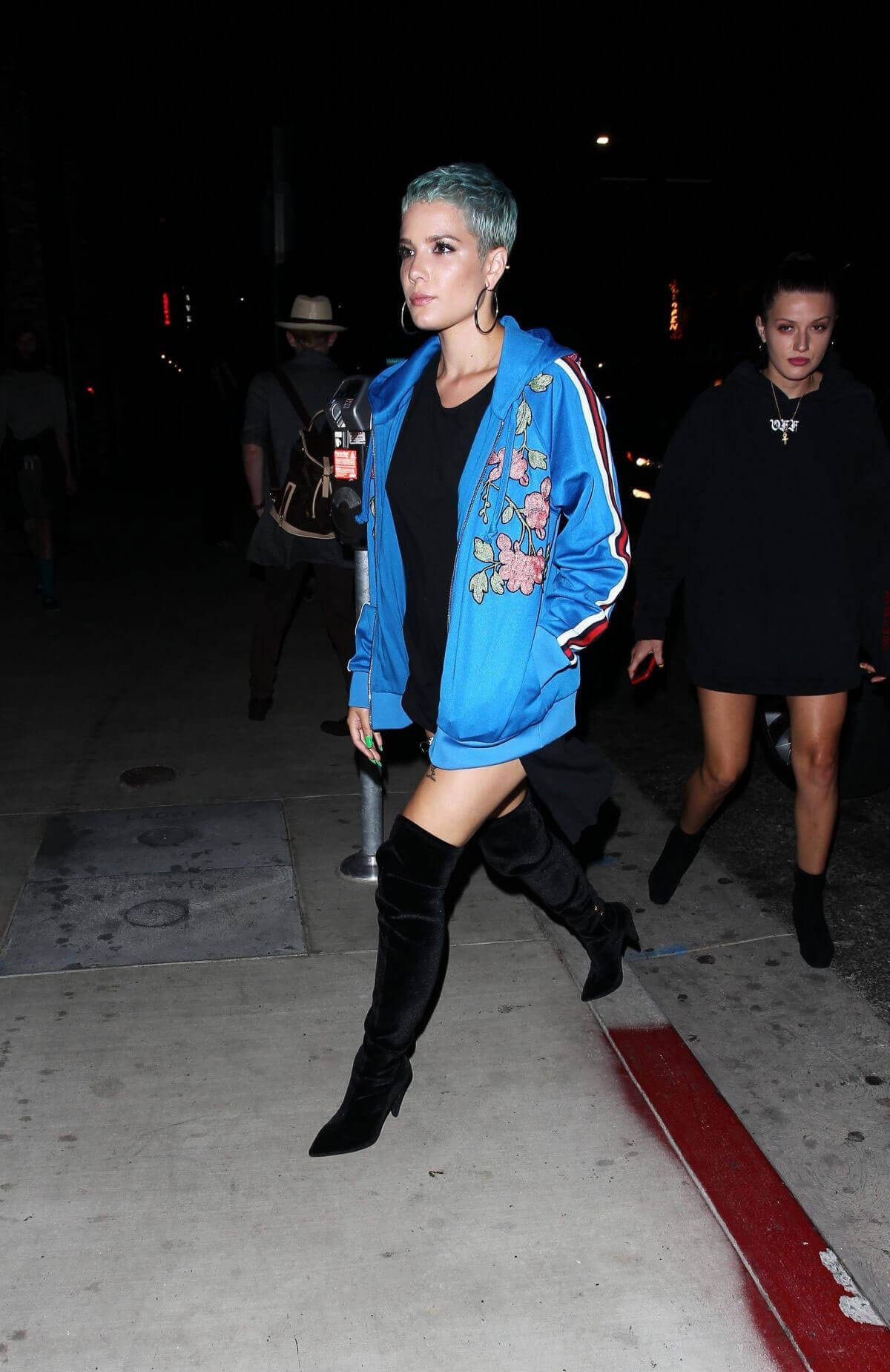Halsey Leaves Tao Steakhouse in West Hollywood Photos