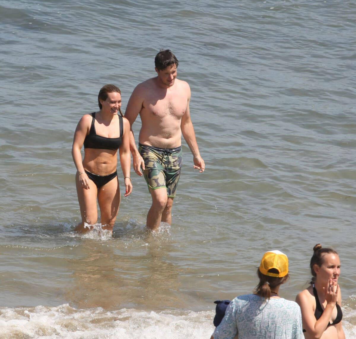 Hilary Duff Stills in Bikini at a Beach in Malibu