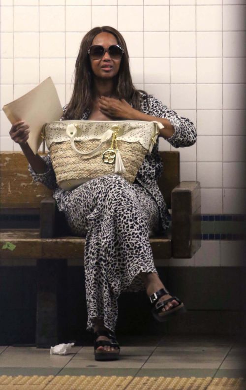 Iman Photos at a Train Station in New York 1