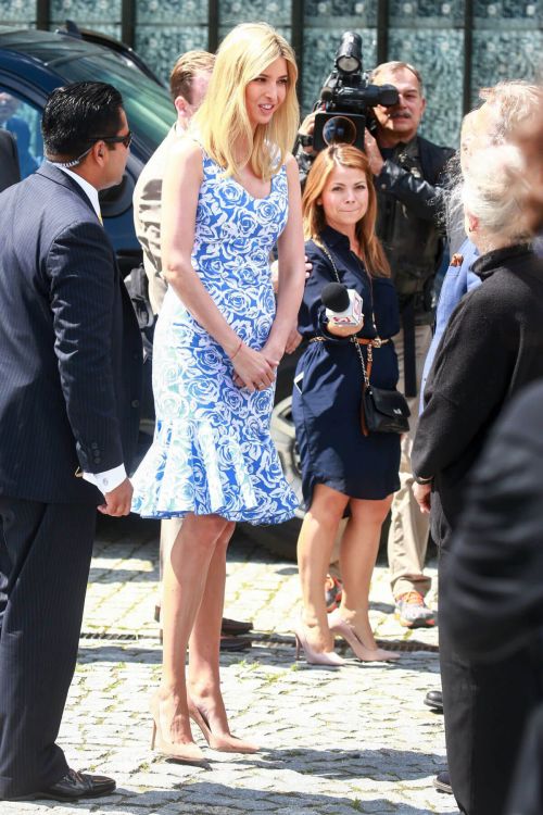 Ivanka Trump Stills at Museum of Polish Jews in Warsaw 7