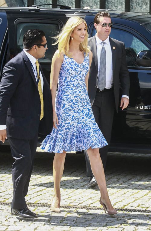 Ivanka Trump Stills at Museum of Polish Jews in Warsaw 11