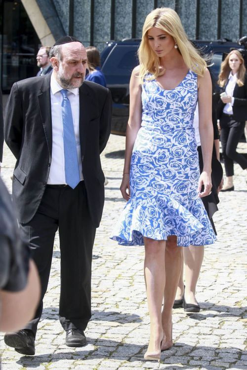 Ivanka Trump Stills at Museum of Polish Jews in Warsaw 13