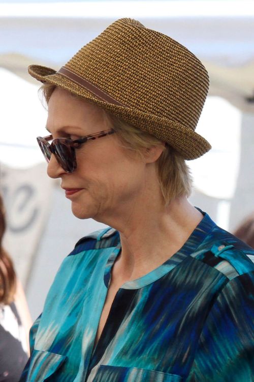 Jane Lynch Stills Shopping at Farmer