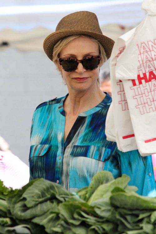 Jane Lynch Stills Shopping at Farmer