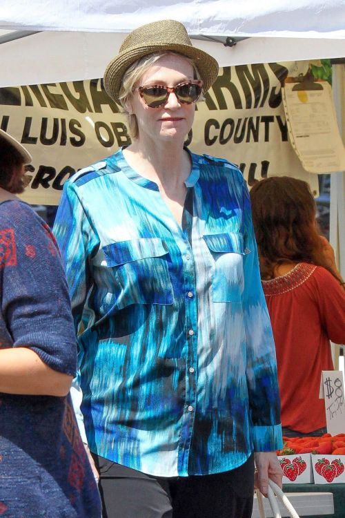 Jane Lynch Stills Shopping at Farmer