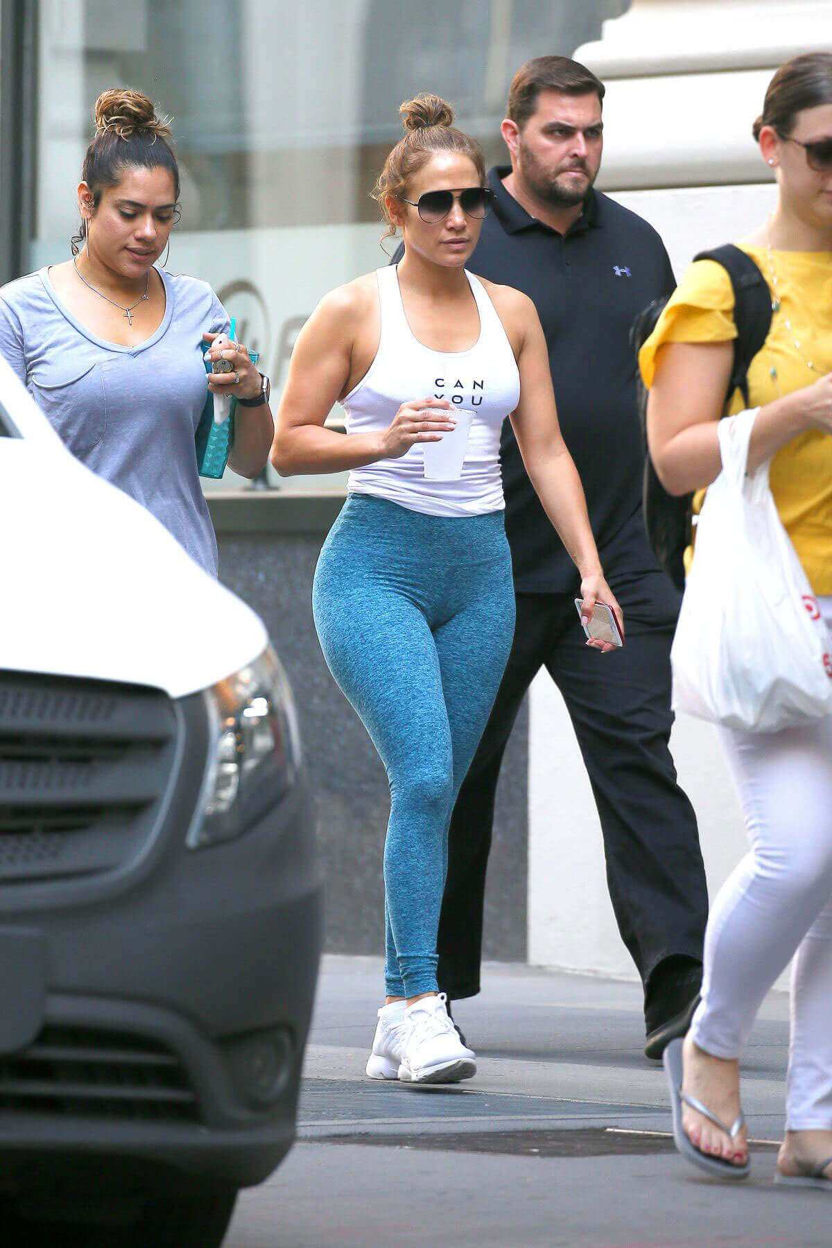 Jennifer Lopez Leaves a Gym in New York Photos