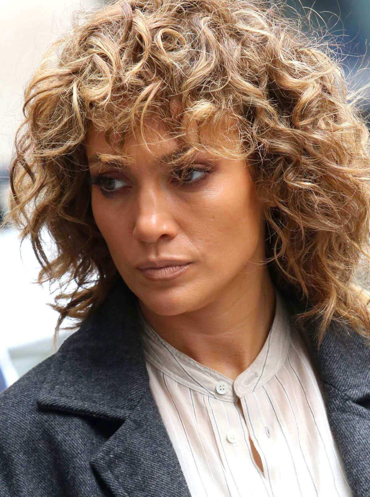 Jennifer Lopez Stills on the Set of Shades of Blue in New York
