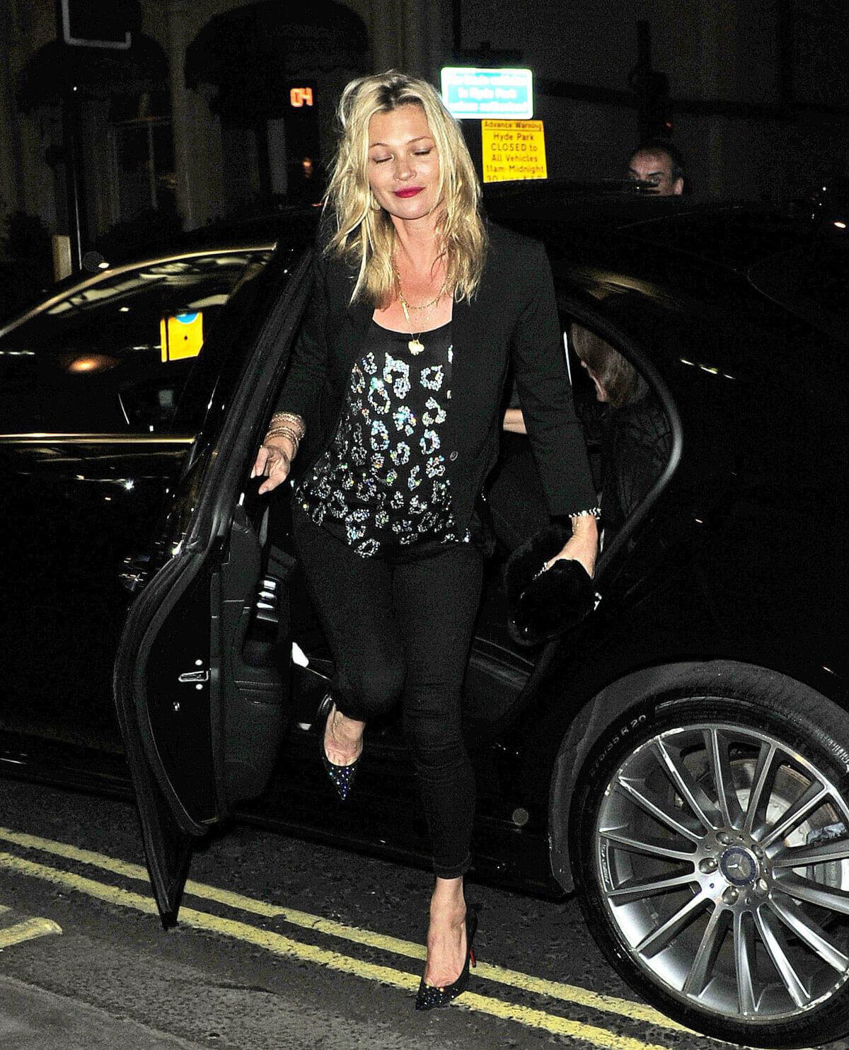 Kate Moss at Mr Chows Restaurant in London Photos