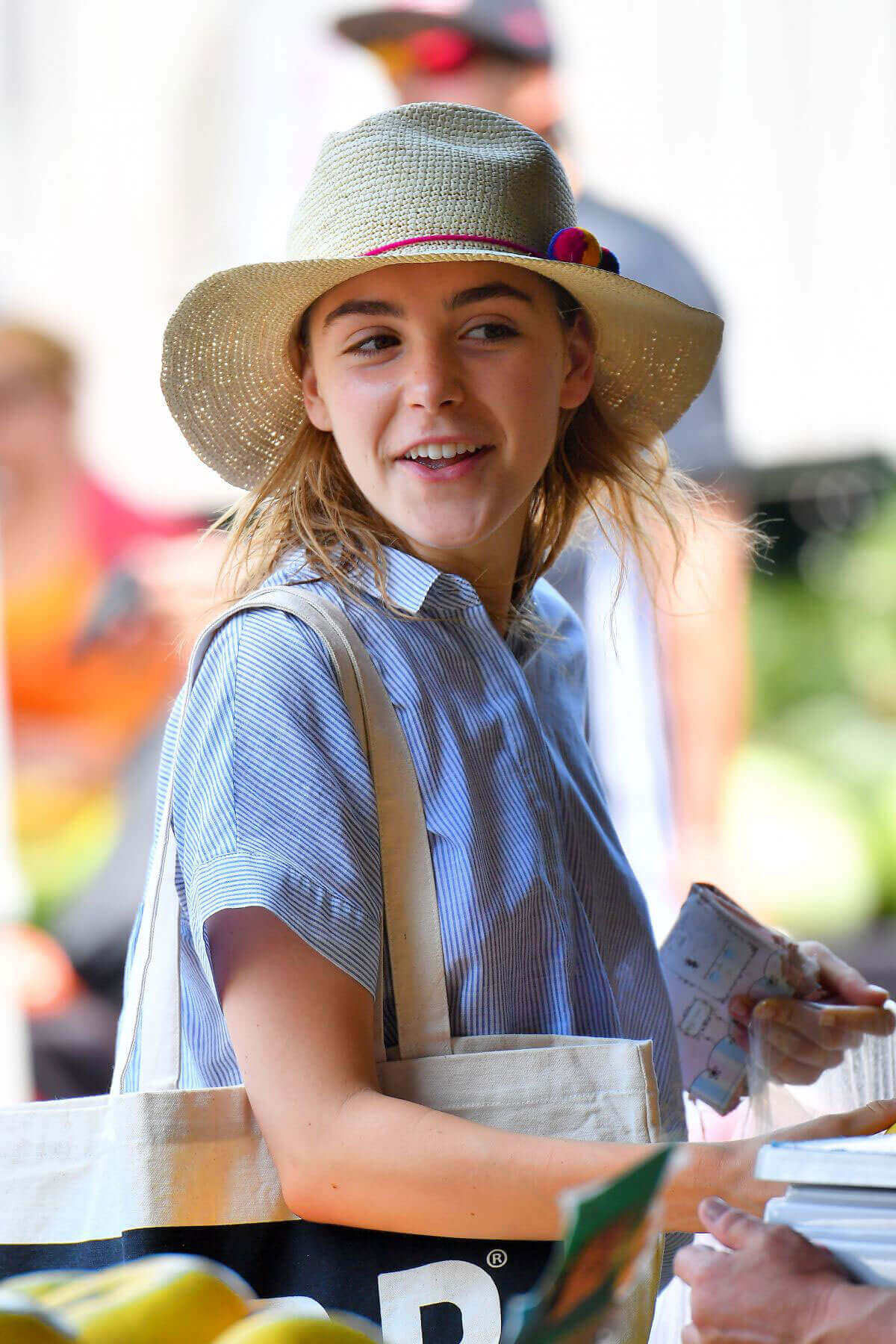 Kiernan Shipka Shopping at Farmer's Market in Studio City Photos