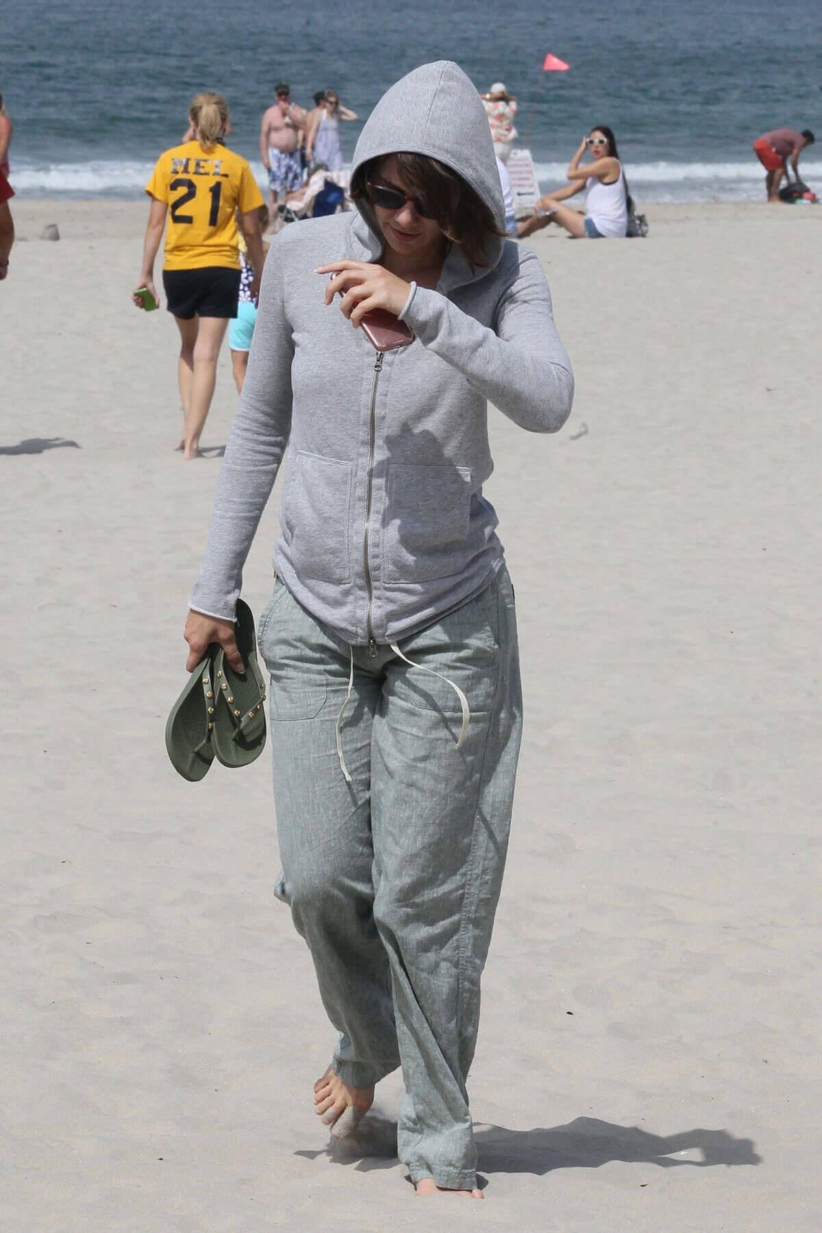 Lauren Cohan and Alanna Masterson Stills at Coronado Beach in San Diego 5