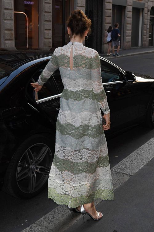 Lily James Stills Out and About in Milan 6