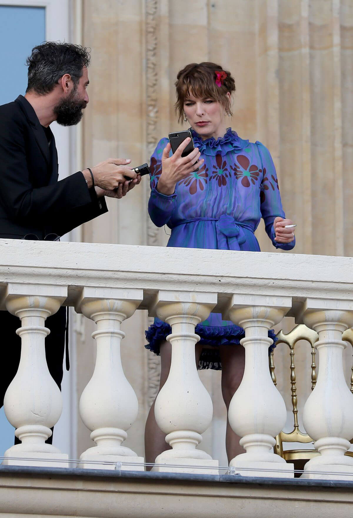 Milla Jovovich Stills at Miu Miu Cruise Collection Party in Paris 1