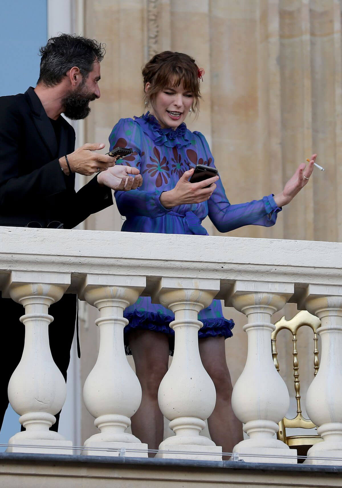 Milla Jovovich Stills at Miu Miu Cruise Collection Party in Paris 2