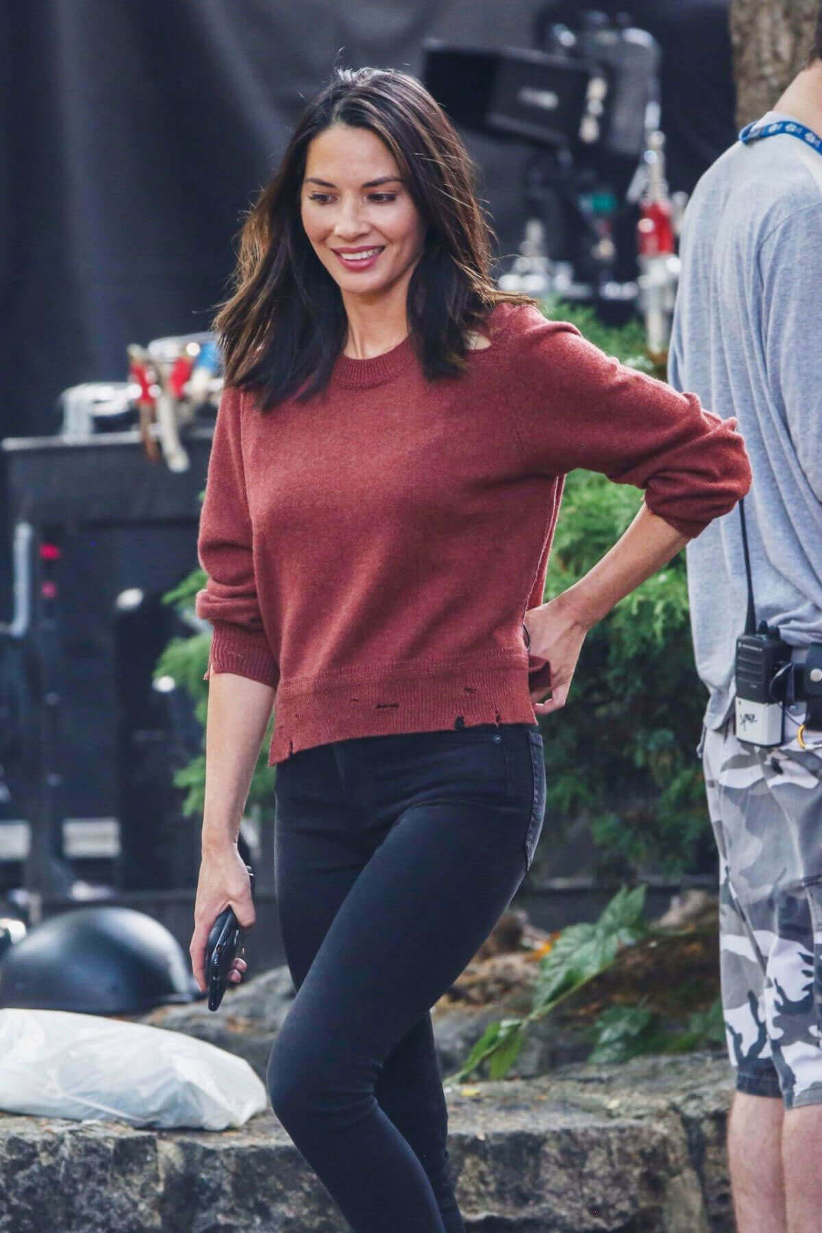 Olivia Munn Stills at "Six" Season 2 Set in Vancouver